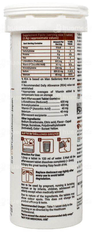 Glutone 1000 Effervescent Tablet 15